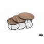 Table basse 'Lenix' set de 3 Mangolia