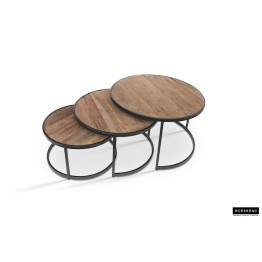 Table basse 'Lenix' set de 3 Mangolia