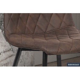 CHAISE 'MALET' PU MICRO FIBRE BRUN