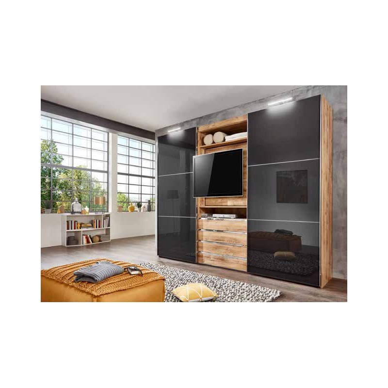 Armoire combinée magicGlassy portes coulissantes