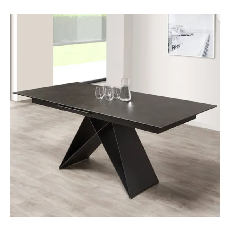 Table allongeable Céramique Anthracite Wyat