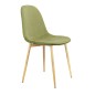 CHAISE 'ECHO' VELOURS VERT