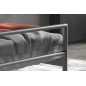 LIT 'SANDRO' 140X200 AVEC SOMMIER GRIS