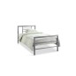 LIT 'SANDRO' 140X200 AVEC SOMMIER GRIS